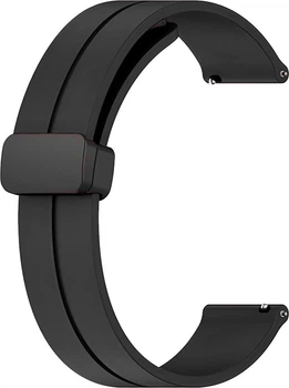 Силіконовий Ремінець Rysta (20 мм) Black (39542-2B)