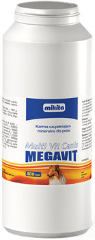 Вітамінно-мінеральний комплекс Mikita Multi Vit Canis Megavit для собак 400 таблеток (5907615400810)