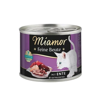 Консерви для котів Miamor Feine Beute Качка 185 г беззерновий вологий корм з 65% м'яса та субпродуктів