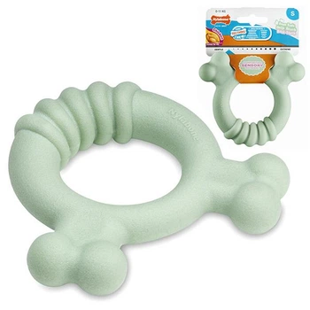 Nylabone Puppy Chew Tactile Ring Chicken НИЛАБОН ТАКТИЛЬНОЕ КОЛЬЦО жевательная игрушка для щенков, вкус курицы