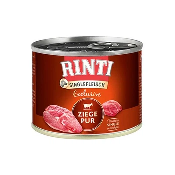 Беззерновий вологий корм Rinti Singlefleisch Exclusive Ziege Pur Рінті монопротеїн для собак, Коза 185 г (94036)