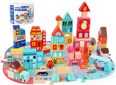 Деревянный конструктор Городок Star Toys Factor Co (C 74244)