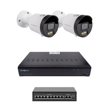 ¶Комплект відеоспостереження на 2 камери GV-IP-K-W102/2 4MP (Ultra AI)