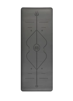 Коврик с разметкой для фитнеса и йоги SP-Sport 8307-5 размер 183x68x0.5см Grey