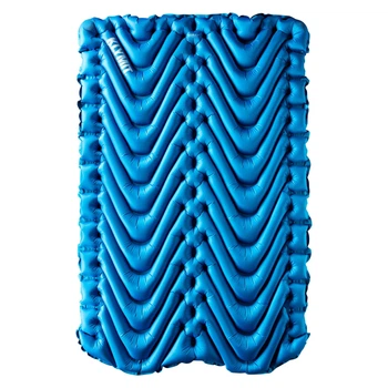 Надувной двойной коврик Klymit Double V (цвет Blue)