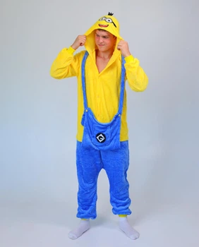 Піжама Кігурумі Сліп Для Хлопчиків Kigurumi Міньйон Посипака Жовтий 165-175 см. (1047/2)