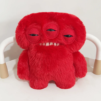 Мягкая игрушка Фуглер с тремя глазами, красный Fuggler, 20 см