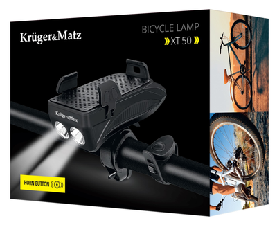 Тримач велосипедний Kruger&Matz XT50 3 в 1 Black (5901890047326)