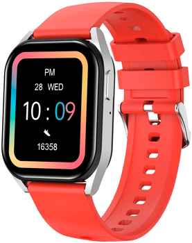 Smartwatch Canyon Chatter SW-58 BT-CALL Silver Red (CNS-SW58RR)