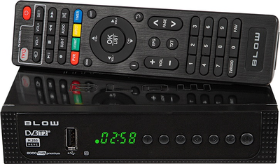 Цифровий тюнер наземного телебачення Blow 8000FHD PREMIUM DVB-T2 (5900804138747)