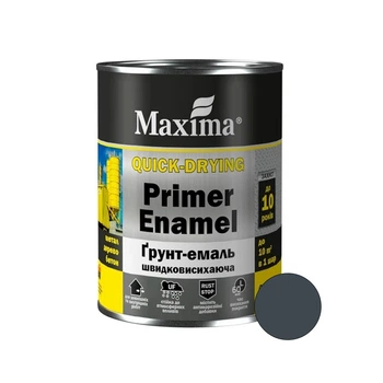 Грунт-эмаль быстросохнущая Maxima графит мат 0,75 кг