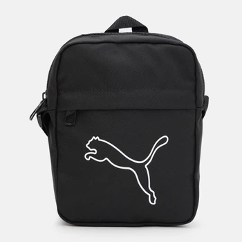Спортивна сумка планшет через плече тканинна Puma Plus Portable 09118201 Black (4067984175663)