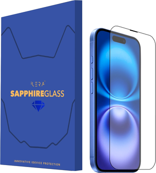 Захисне скло iLera Sapphire Ultra + Glass для Apple iPhone 16 Plus Black (iLSPDL+16PL)
