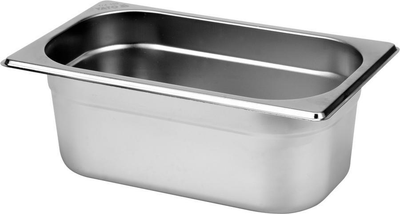 Pojemnik gastronomiczny Yato GN 1/4 ze stali nierdzewnej 26.5x16.2x10 cm (5906083861239)
