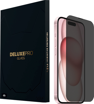 Захисне скло iLera DeLuxe Incognito FullCover Glass для Apple iPhone 16 Plus Black (iLInDL16Ps)