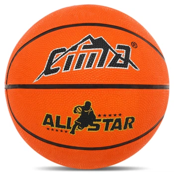 М'яч баскетбольний гумовий №7 CIMA BASKET (гума, помаранчевий) (BA-8965_Оранжевий)