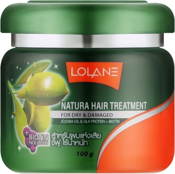 Маска для волосся з олією жожоба та протеїнами шовку - Lolane For Dry & Damaged Hair 500g (1417683-24480718)