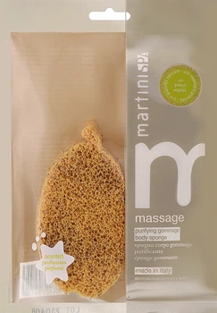 Губка для тіла з оливковими кісточками - Martini Spa Purifying Gommage Body Sponge (1359549-27064797)