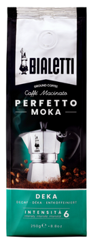 Kawa mielona Bialetti Perfetto Moka Deka bezkofeinowa 250 g (8006363031660)