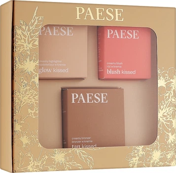 Набір - Paese Kiss My Cheeks (Warm) (blush/ 4g + bronzer/12g + highlighter/4g) (1392386-20505840)