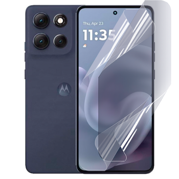 Плёнка гидрогелевая для Motorola Moto G86 5G глянцевая противоударная прозрачная