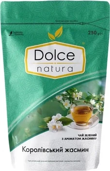 Чай розсипний китайський зелений листовий Dolce Natura Королівський жасмин 250 г