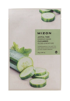 Маска для обличчя з екстрактом огірка mizon joyful time essence mask cucumber 23 г (8809663752316)