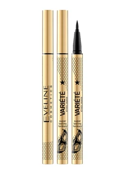 Водостійка підводка-фломастер Eveline. Суперстійка формула 24г - ultra black серії eyeliner variete (5903416017875)