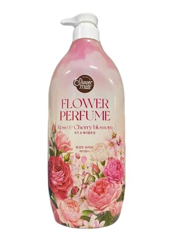 Гель для душа KeraSys Shower Mate Perfumed Rose&Cherry Blossom 900 мл (8801046259863)