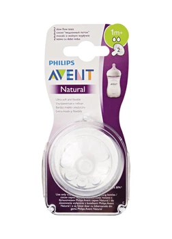 Силиконовая соска philips avent natural 1+ мес 2 шт (scf042/27) (8710103873907)