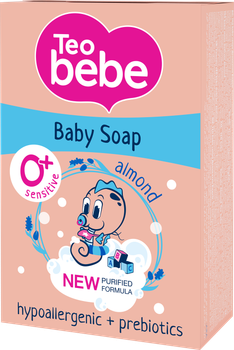 Мило дитяче Teo Bebe Sensitive Almond Oil & vitamin E 75г (3800024045257)