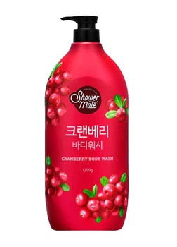 Гель для душа KeraSys Shower Mate Natural Berry, с ароматом клюквы, 1200 мл (8801046307465)