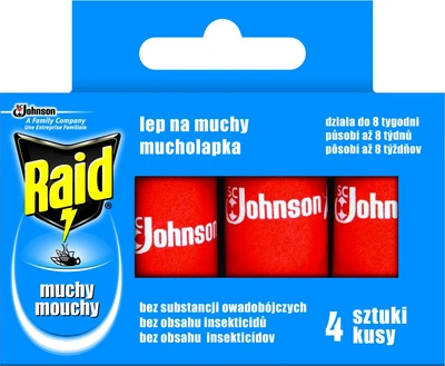 Липкая лента от мух Raid Essentials 4 шт (4000290001608)