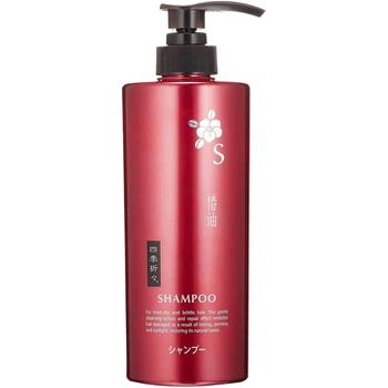 Шампунь Kumano Tsubaki Red Camellia Oil Shampoo Регенерирующий 600 мл (4513574017245)
