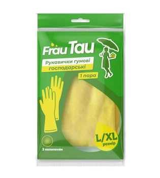 Перчатки резиновые Frau Tau L/XL (4820263231005)