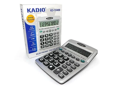 Калькулятор настольный Kaerda KD-1048 12 разрядов серый