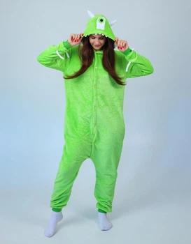 Піжама Кігурумі Дитяча Для Дівчаток Майк Вазовський Mike wazowski Kigurumi Зелений S 145-155 см. (1100/1)