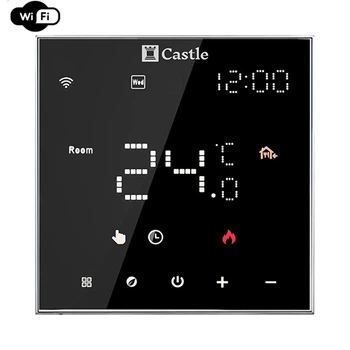 Терморегулятор програмований Castle AC602H з WI-FI Чорний