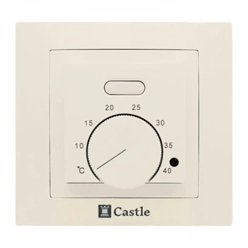 Терморегулятор Castle AC308 під рамку Schneider Asfora Слонова кістка