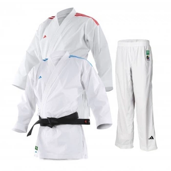 Комплект кимоно Adidas Fighter SlimFit (2 куртки и 1 штаны) (K220DNAKIT) р. 155