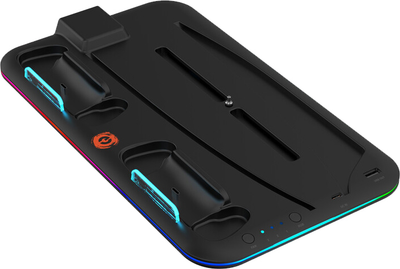 Підставка для PS5 Canyon CS-5 RGB з охолодженням і зарядкою для геймпадів Black (CND-CSPS5B)