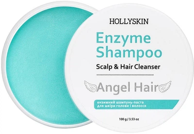 Энзимный шампунь-паста Hollyskin Angel Hair для кожи головы и волос 100 г (4823109704817)