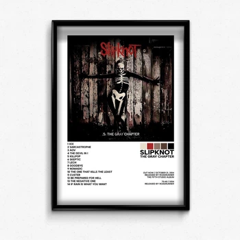 Постер в рамке с альбомом slipknot the grey chapter А4