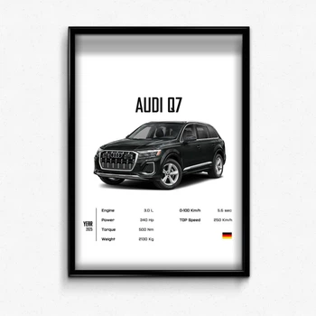 Постер в рамке Audi Q7 A4