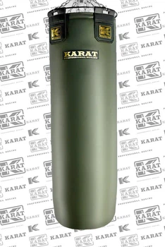 Боксёрский мешок «Карат» зеленый 120×40 см, 40–45 кг