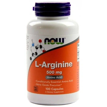 L-Аргінін L-Arginine Now Foods 500 мг 100 капсул