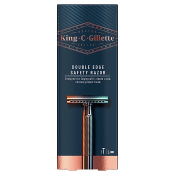 Бритва с двойным лезвием и 5 лезвий - Gillette King C. (1001080-61284)