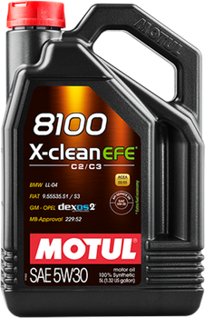 Моторне масло Motul 8100 X-clean 5W30 5 л (3374650016191)