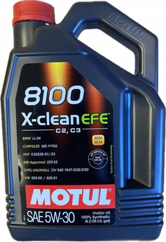 Моторне масло Motul 8100 X-clean 5W30 4 л (3374650014739)