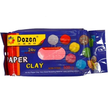 Маса для ліплення Dozen, не вимагає запікання, самозатверджуюча, рожева 500г, DSCN0671